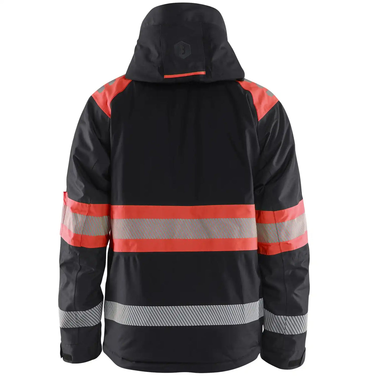 Blåkläder 4480 Warnschutz Winterjacke Kl. 1 – schwarz/rot