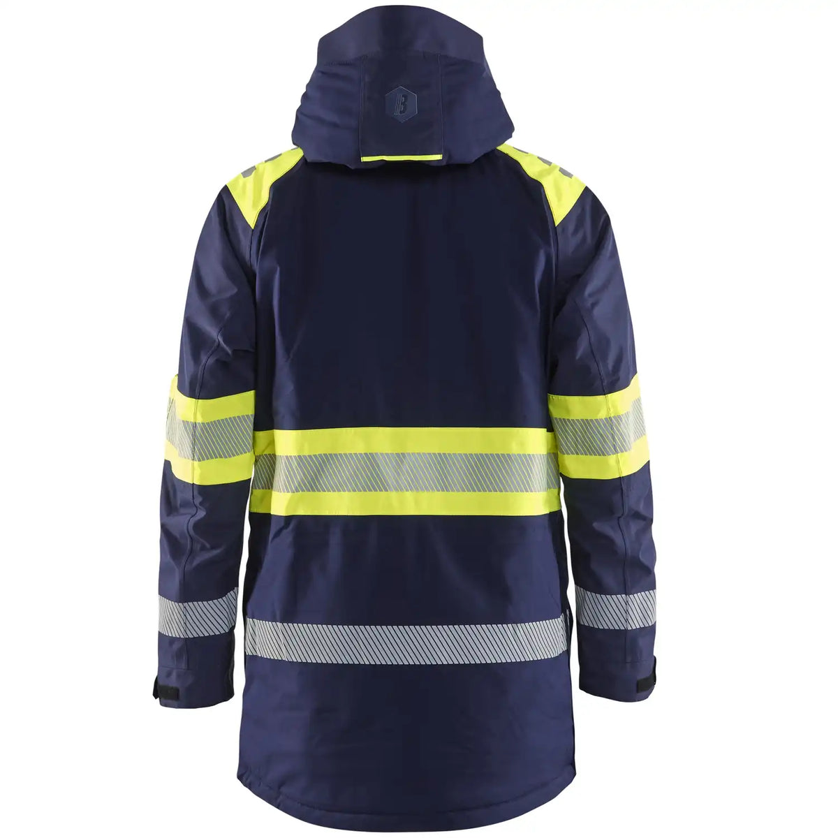 Blåkläder 4485 Warnschutz Winterparka Kl. 1 – marine/gelb