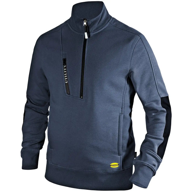 Diadora Litework Zip-Sweatshirt – blau