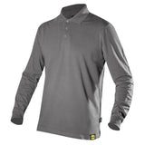Diadora Atlantis Organic Gots Langarm-Poloshirt – grau