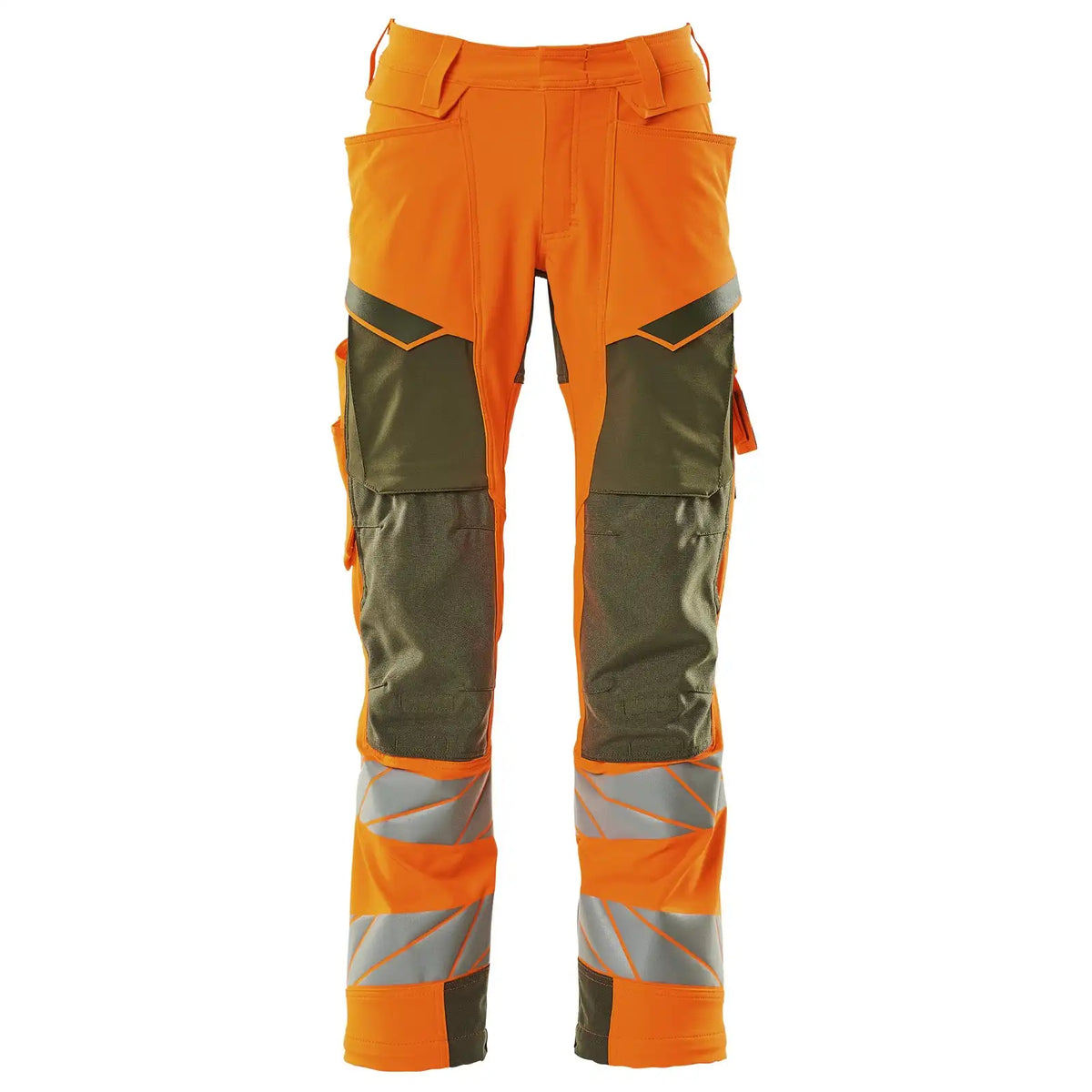 Mascot Kl.2 Accelerate Safe Warn Stretchbundhose 19079-511 – orange/moosgrün
