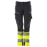 Mascot K1 Acceleratesafe Dame Warn Stretchbundhose – schwarzblau/gelb