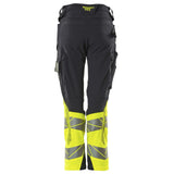 Mascot K1 Acceleratesafe Dame Warn Stretchbundhose – schwarzblau/gelb