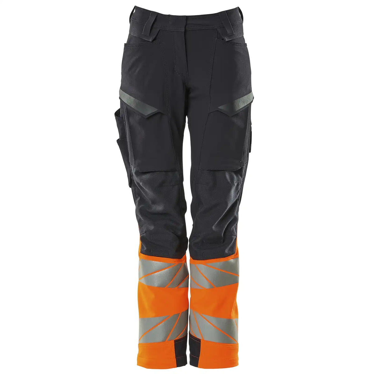 Mascot K1 Acceleratesafe Dame Warn Stretchbundhose – schwarzblau/orange