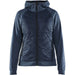 Blåkläder Damen 3464 Hybrid Kapuzen-Sweatjacke – taubenblau/dunkelmarine