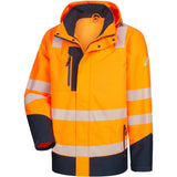 Nitras Motion TEX VIZ Plus Warnschutz Winterjacke – orange/marine