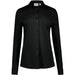 Hakro Cotton TEC 136 langarm Bluse – schwarz