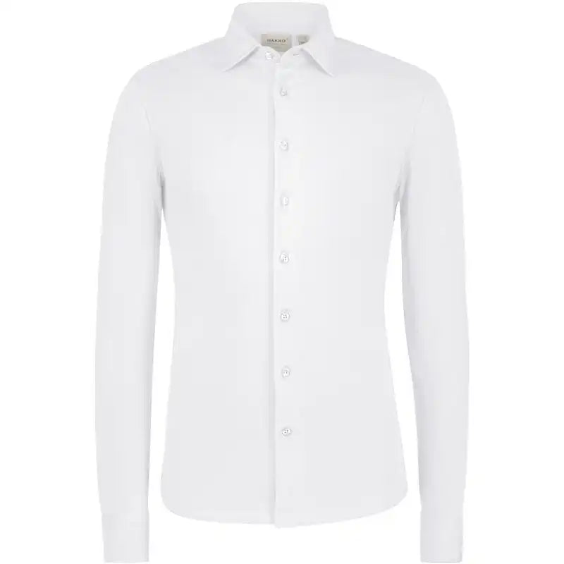 Hakro Cotton TEC 137 langarm Hemd – weiß