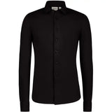 Hakro Cotton TEC 137 langarm Hemd – schwarz