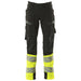 Mascot Kl.1 Accelerate Safe Warn Stretchbundhose – schwarz/gelb