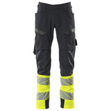 Mascot Kl.1 Accelerate Safe Warn Stretchbundhose – schwarzblau/gelb