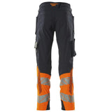 Mascot Kl.1 Accelerate Safe Warn Stretchbundhose – schwarzblau/orange