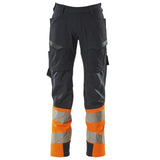 Mascot Kl.1 Accelerate Safe Warn Stretchbundhose – schwarzblau/orange