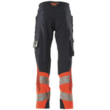 Mascot Kl.1 Accelerate Safe Warn Stretchbundhose – schwarzblau/rot