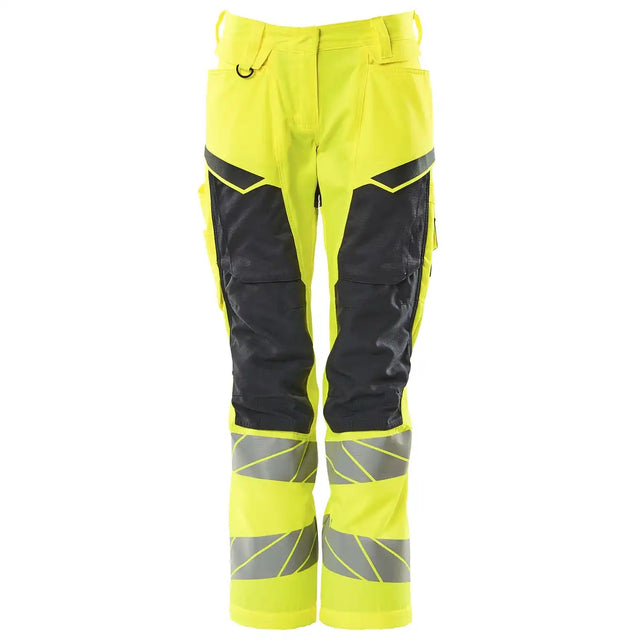 Mascot Damen Kl.2 Accelerate Safe Warnsch Bundhose – gelb/schwarzblau