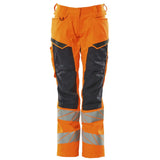 Mascot Damen Kl.2 Accelerate Safe Warnsch Bundhose – orange/schwarzblau