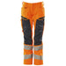 Mascot Damen Kl.2 Accelerate Safe Warnsch Bundhose – orange/schwarzblau
