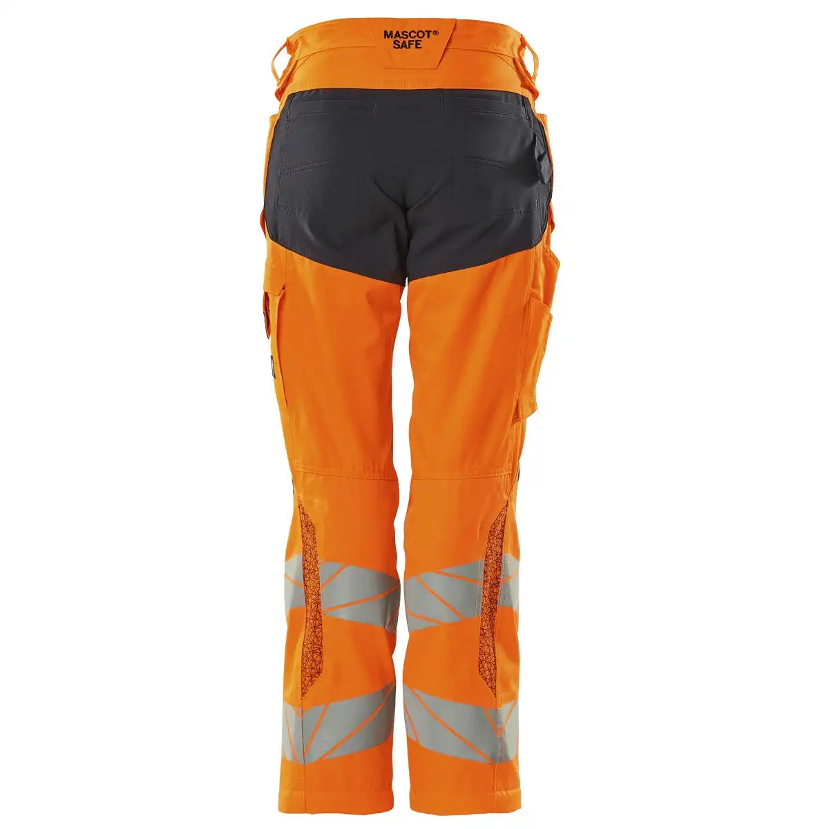 Mascot Damen Kl.2 Accelerate Safe Warnsch Bundhose – orange/schwarzblau