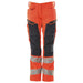Mascot Damen Kl.2 Accelerate Safe Warnsch Bundhose – rot/schwarzblau