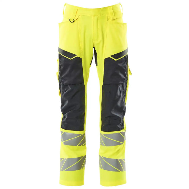 Mascot Accelerate Safe Warnschutz Bundhose Kl.2 – gelb/schwarzblau