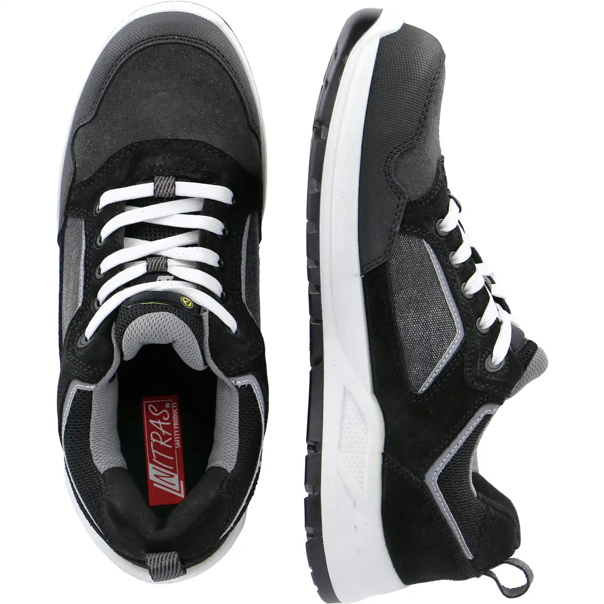 Nitras Classic Step S1P Sicherheitshalbschuhe schwarz – schwarz