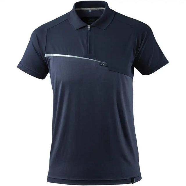 Mascot mit Brusttasche Advanced Poloshirt – schwarzblau
