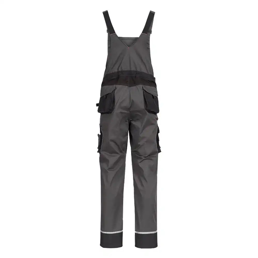 Nitras Motion TEX PRO FX Latzhose – grau/schwarz