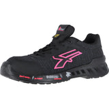 U-Power Damen Michelle Leve S1P Halbschuhe rot – schwarz