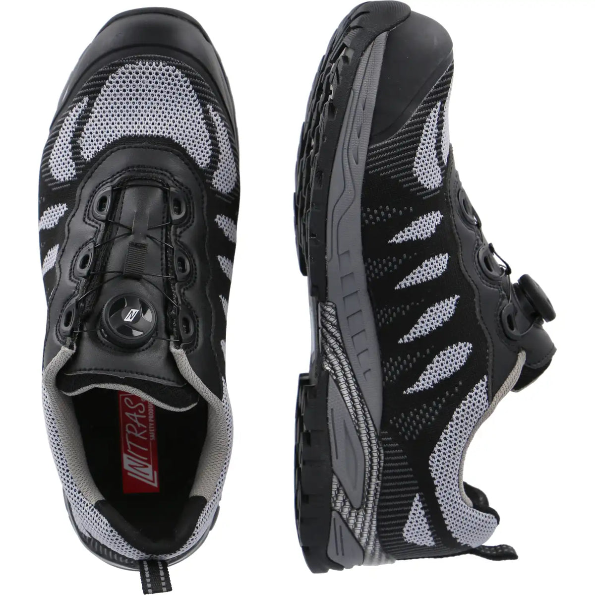 Nitras PRO Step FIT S1P Sicherheitshalbschuhe schwarz – schwarz