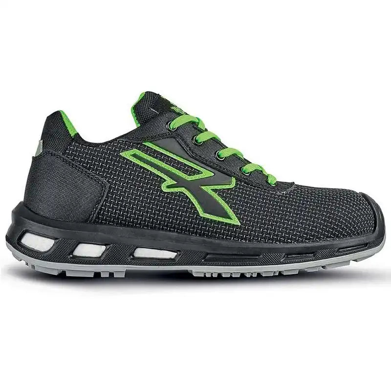 U-Power Malibu S3 Sicherheitshalbschuhe schwarz – schwarz