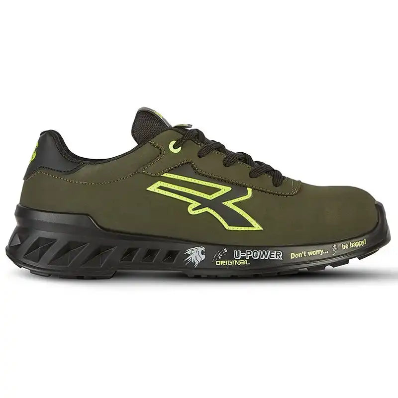 U-Power Ryan Leve S3 Sicherheitshalbschuhe rot – grün