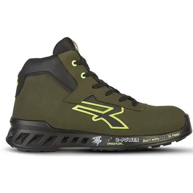U-Power Tyler Leve S3 Sicherheitshochschuhe rot – grün