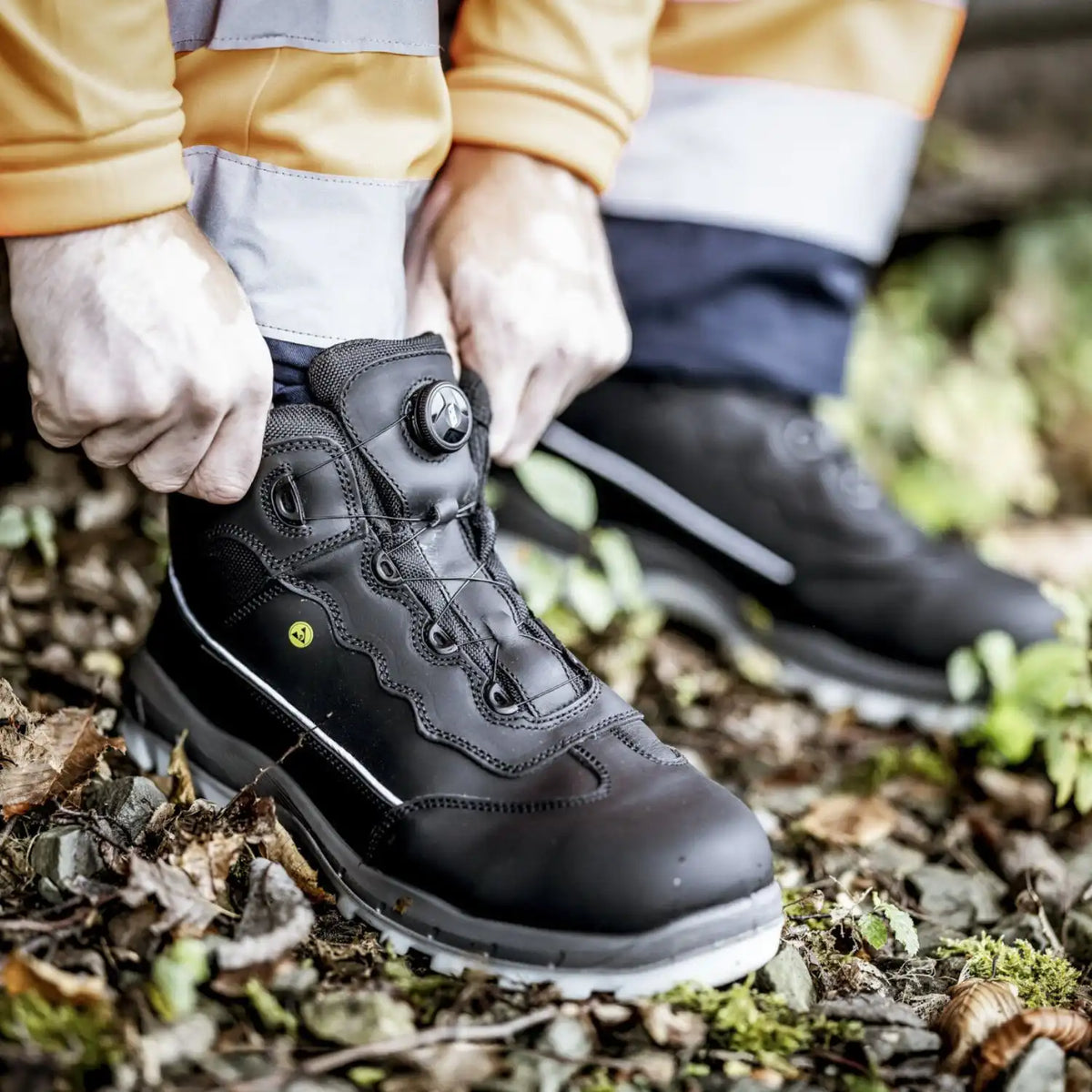 Nitras Sport Step MID FIT S3 Sicherheitshochschuhe schwarz – schwarz