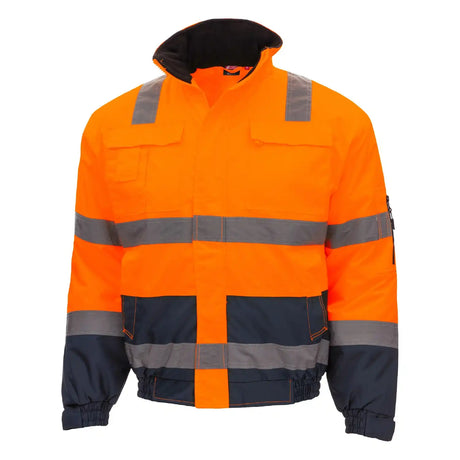 Nitras Motion TEX VIZ Warnschutz Pilotenjacke – orange/blau