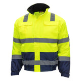 Nitras Motion TEX VIZ Warnschutz Pilotenjacke – gelb/blau