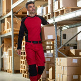 Mascot Mannheim Unique mehrfarbig Arbeitshose – rot/schwarz