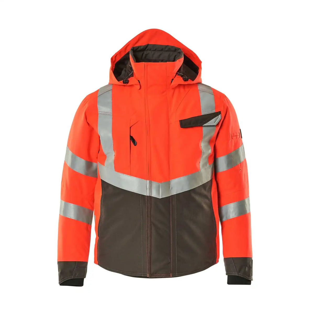 Mascot Hastings Safe Supreme zweif Warnwinterjacke – rot/anthrazit