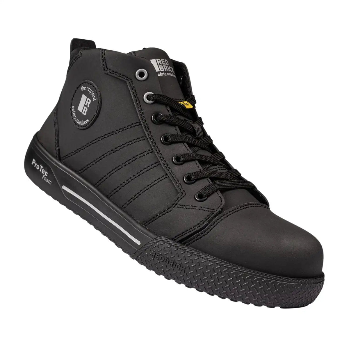 Redbrick Beater High S3S Sicherheitshochschuhe schwarz – schwarz
