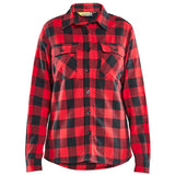 Blåkläder Damen Striker Flanellhemd – rot/schwarz