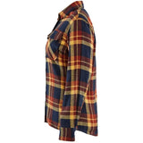 Blåkläder Damen Striker Flanellhemd – rostrot/dunkelblau