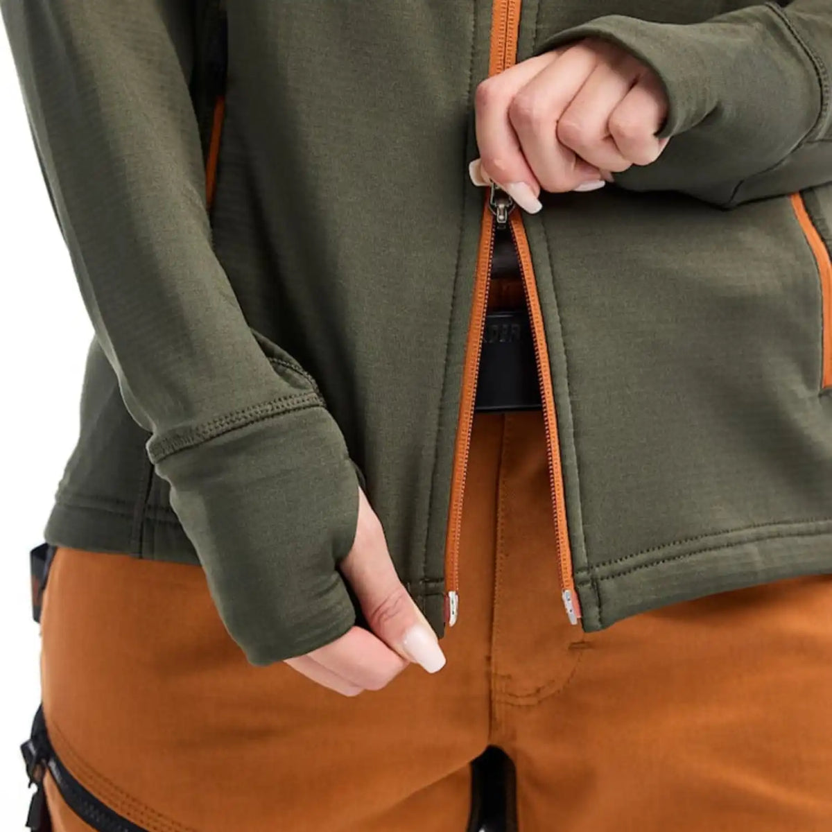 Blåkläder Damen Striker Fleecejacke – waldgrün/rost