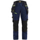 Blåkläder Damen Stretch 7170 Arbeitshose – dunkelmarine/gelb