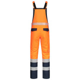 Nitras 7581 Warnschutz Winterlatzhose – orange/marine