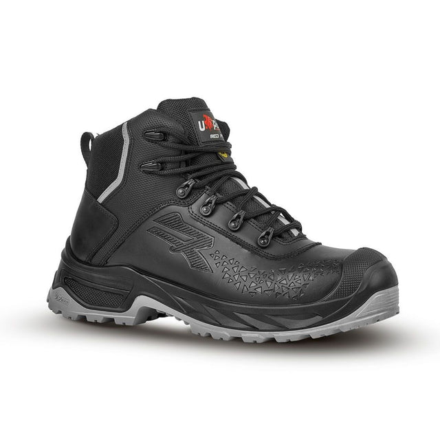 U-Power Stride ESD S3S Sicherheitshochschuhe schwarz – schwarz