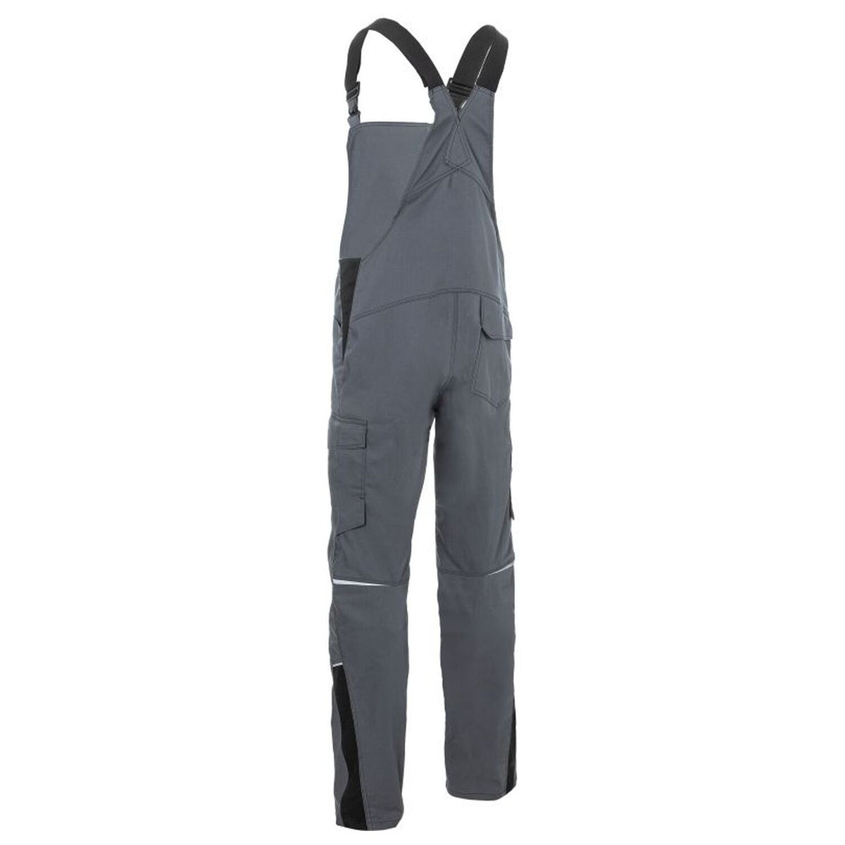 Kübler Iconiq PRO Latzhose – mittelgrau/schwarz