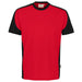 Hakro 590 T-Shirt Contrast Mikralinar Eco – rot