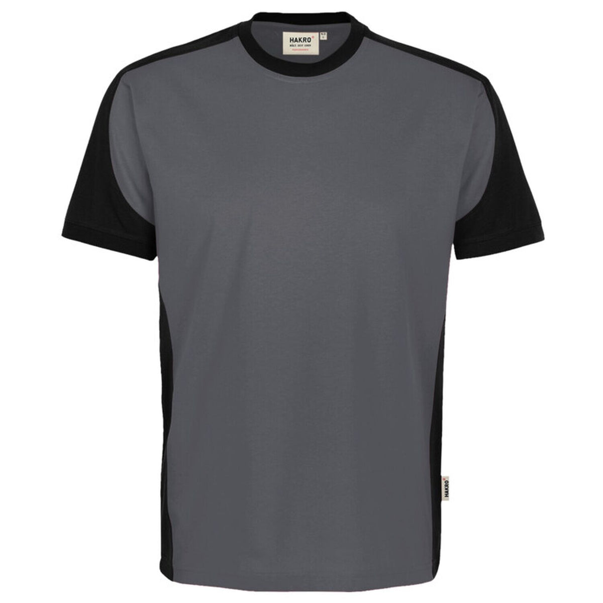 Hakro 590 T-Shirt Contrast Mikralinar Eco – anthrazit