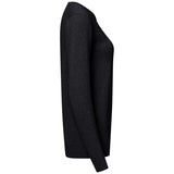 Hakro Damen 135 Pullover Premium-Baumwolle – schwarz