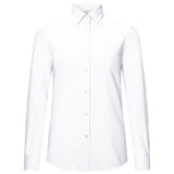 Hakro Damen 138 Bluse Oxford – weiß