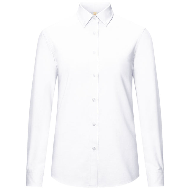 Hakro Damen 138 Bluse Oxford – weiß